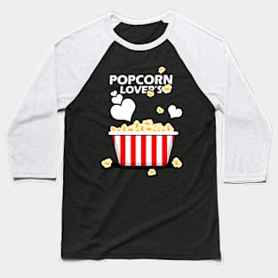 Popcorn Lover's Baseball T-Shirt